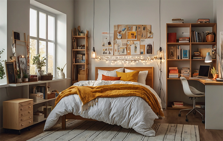 College Dorm Bedding, Furniture Essentials and Decor